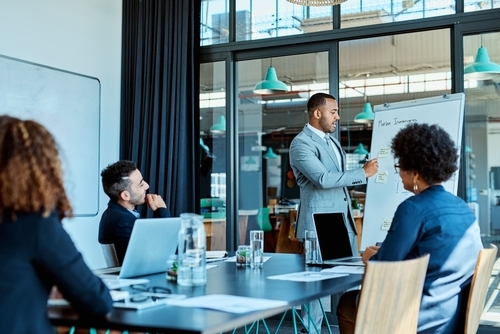 People in a meeting