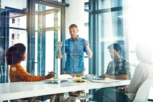 People in meeting