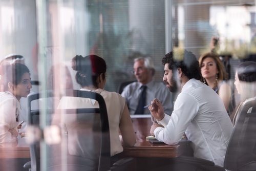 People in meeting