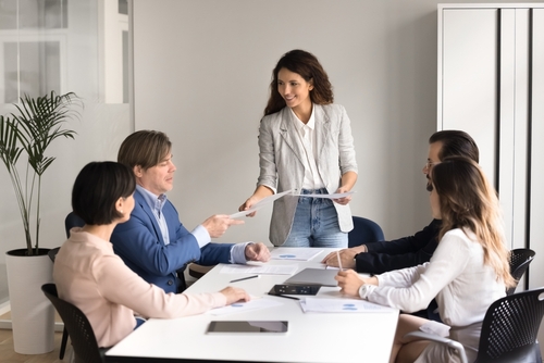 People in meeting